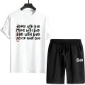 Hot Sales Mens Tracksuit Casual Print T-shirt Outdoor Jogging Sportswear Single Piece T-shirt Shorts 2026 Summer Handy Clothing. 