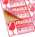 24 Pieces Fragile Stickers 9cm x 5cm, Please Handle with Care Thank You Adhesive Labels Red Warning Stickers for Shipping.
