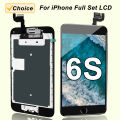 Full Set LCD For iPhone 6 6S Plus 6P 6SP Screen Complete Assembly Touch Digitizer Display Replacement Kit+Camera+Home Button.