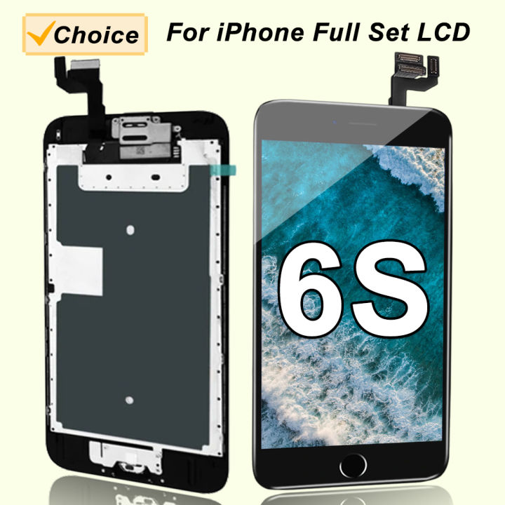 Full Set LCD For iPhone 6 6S Plus 6P 6SP Screen Complete Assembly Touch Digitizer Display Replacement Kit+Camera+Home Button