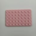 Silicone Suction Phone Mount, Non-Slip Adhesive Stand for Selfies & Videos, Sticky Phone Holder for Cell Phones — Light Pink. 