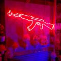 Neon Light Gun Shape AKM Model made with long life premium quality light. 
