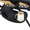 Plastic Universal Chair Cup Holder Snack Tray for Leisure Chair Garden Recliner Sun Lounger Clip Side Table（Excluding Chairs）. 