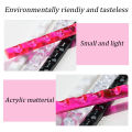 5 Grids Acrylic Clear Nail Brush Shelf Portable Mini crystal Painting Pen Rest Holder Stand Colorful UV Gel Brush Display Holder.
