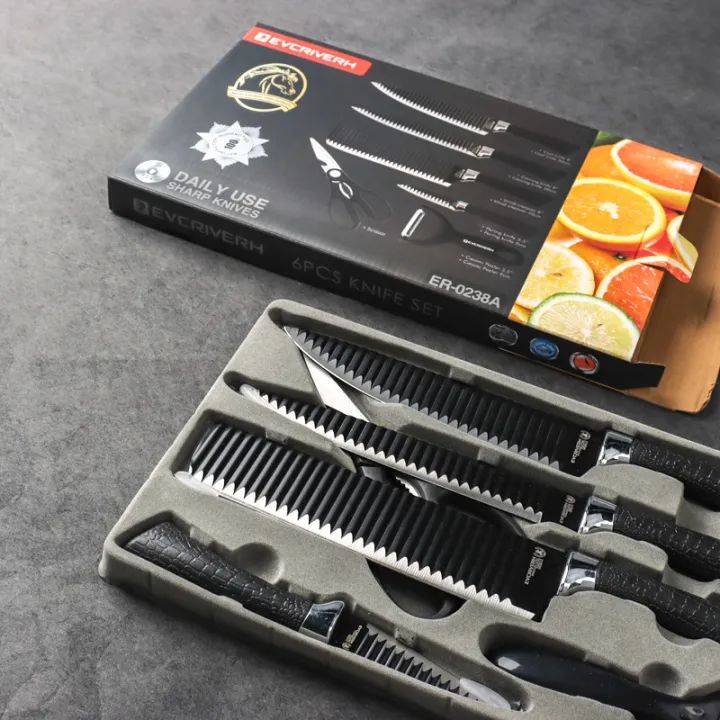 New international Stainless Steel Kitchen tools 6 Pcs Set Non-Stick Coating