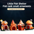 Mushroom Conch House Shelter Aquarium Landscaping Decoration Fish Tank Decor Fish Tank Ornament Fish Shrimp Hiding Shelter. 