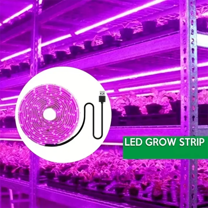 Plant Light Grow LED Strip 5V USB LED 1-5m Full Spectrum LED Chip For ...