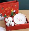 Includes Christmas Gift Set, New Year's Gift, Christmas New Year Gift, Ceramic Cup and Plate Set, Ceramic Mug with Christmas Pattern and Gift Box.. 