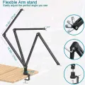 Adjustable Metal Microphone Stand for Gaming Streaming USB Condenser Mic Suspension Scissor Boom Arm for A8 A6V K688 K669 K658. 