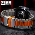 22mm Stainless Steel Strap for Huawei Watch 5 Pro 46mm GT5 GT4 GT3/3 Pro GT2/2E/2 Pro Metal Bracelet for Huawei Watch 3/4 Pro. 