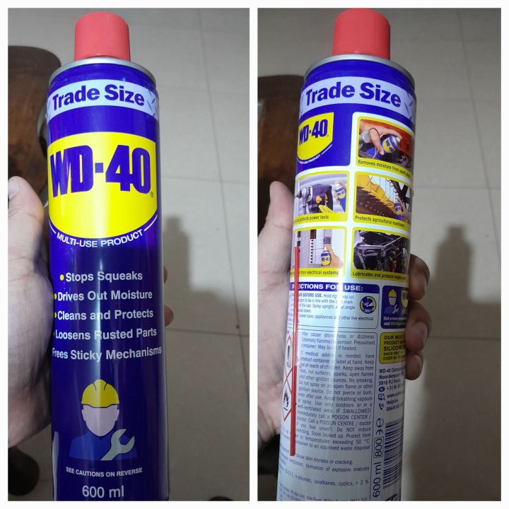 wd 40' Trade size anti rust spray zang remover 600ml made in Uk