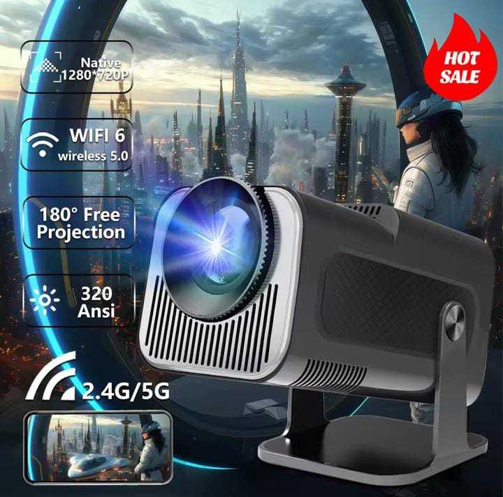 Magcubic HY320 pro Portable Auto Keystone Projector,FHD 1080P Smart Projector Support  Lumens with WiFi 6, BT 5.0, 180 Degree Rotation, Built-in Android 11.0