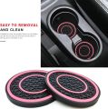 2pcs Car Water Coasters for Automobiles, General Motors Cup Holder Coasters - Anti-Slip and Dust-Proof Internal Protective Pads.