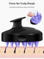 Hair Scalp Massager Shampoo Brush, Soft Silicone Bristles to Remove Dandruff, Waterproof Hair Scrubber for Both Wet Dry Hair, Suitable for Men & Women(Random Color) (No Color Choice). 