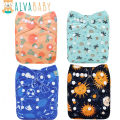 U Pick ALVABABY Cloth Nappy Reusable Printed Cloth Diaper Washable Diaper Nappy for Baby 3-15kg with 1pc Diaper Insert. 