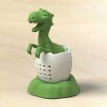 Reusable Silicone Tea Infuser Funny Dinosaur Shape Herbal Tea Bag Coffee Filter Diffuser Strainer Tea Accessories Coffee Filter. 