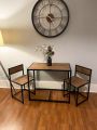 Small Dining Table 2 Chairs Kitchen Furniture Set Space Saving Breakfast Table Customized. 
