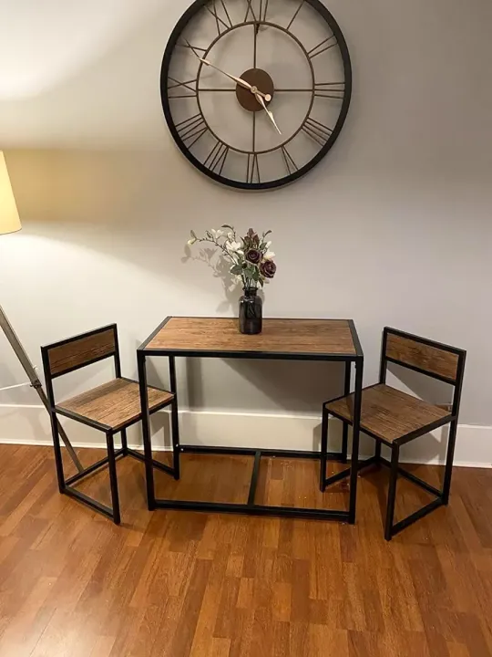Small%20Dining%20Table%202%20Chairs%20Kitchen%20Furniture%20Set%20Space%20Saving%20Breakfast%20Table%20Customized%20-%20Image%204