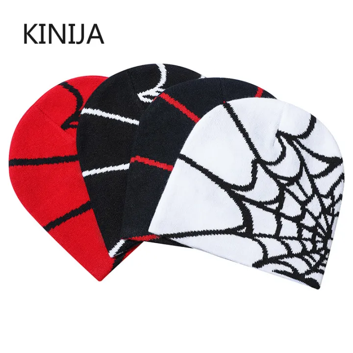 Spider%20Pattern%20Knitted%20Hat%20Beanies%20Hat%20Street%20Pullover%20Hat%20for%20Men%20Women%20Winter%20Outdoor%20Riding%20Sports%20Hat%20Elastic%20Skullies%20Hat%20-%20Image%203