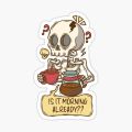 cute kawaii skeleton stickers | 1 piece of kawaii sticker for journalling, phone covers,  laptop etc| decor your space! | best gift | cute stickers. 