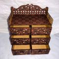 jewellery box for girl new wooden jewellery box with mirror and lipstick stand jewellery box 6 drawer jewellery storage boxes.. 
