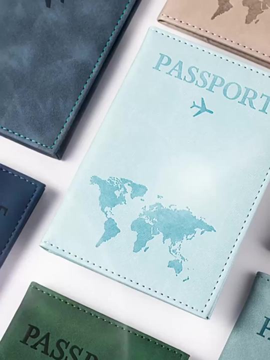 Airplane Passport Cover Case for Women Men Travel Passport Case Cute Passport Wallet Purse Girl Passport Holder