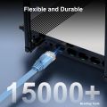 Cat 6e/Cat6 Ethernet Cable High Speed with Network Patch Cords, LAN Cable Clips with Rj45 Connector for Router Modem.