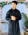 Khadi Black Jurna panjabi premium quality for men.
