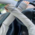 Ice Sleeves for Men's Woman Sun Protection Japanese Summer Outdoor UV Protection Loose Arm Sleeves Driving Outdoor Gloves. 