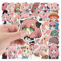 50pcs Cartoon SPY×FAMILY Anime Stickers Anya Forger Decals Kids Toys Skateboard Laptop Motorcycle Phone Car Waterproof Sticker.