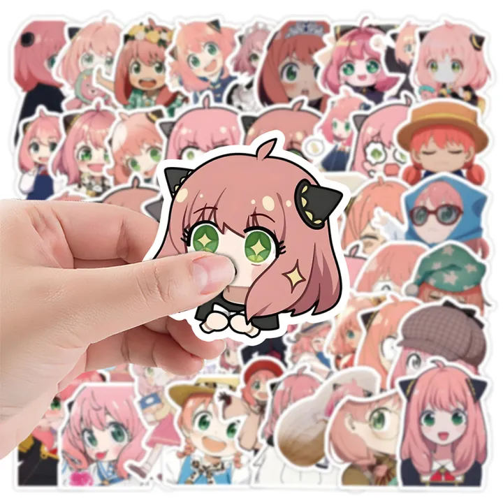 50pcs%20Cartoon%20SPY%C3%97FAMILY%20Anime%20Stickers%20Anya%20Forger%20Decals%20Kids%20Toys%20Skateboard%20Laptop%20Motorcycle%20Phone%20Car%20Waterproof%20Sticker%20-%20Image%203