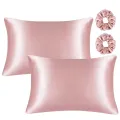 JuwenSilk silky stain pillowcase silky pillowcase natural silk pillowcase mulberry silk pillow case standard queen k. 