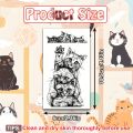 24 Sheets Cute Cartoon Cat Temporary Tattoos Watercolor Cat Design Tattoo Sticker For Woman Kids Waterproof Face Hand Fake Tatto. 
