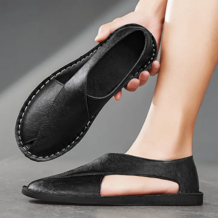 Genuine%20Leather%20Men's%20Sandals%20Beach%20Shoes%20Slippers%20High%20Quality%20Non-slip%20Men%20Casual%20Breathable%20Summer%20Footwear%20Mens%20Outdoor%20Shoe%20-%20Image%206