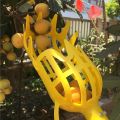 Yellow Polypropylene Fruit Picker Lightweight Reusable Ergonomic for Garden Harvesting Orchard Farm Food Safe Tool 1PC. 