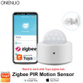 1/2pcs Tuya Zigbee Mini PIR Motion Detector + Passive Infrared Security Burglar Alarm Sensor.