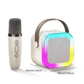 K12 Karaoke Machine Portable Bluetooth 5.3 PA Speaker System with 1-2 Wireless Microphones Home Family Singing Children's Gifts. 