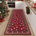 VIKAMA Runner Rug for Hallways Kitchen Non Slip Machine Washable Carpets with Rubber Backing Soft Floral Rugs for Kitchen Decor. 
