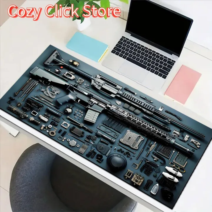 1pc%20Gunpicture%20Large%20Mouse%20Pad%20computer%20mat%20Desk%20Mat%20keyboard%20mat%20Office%20Gaming%20Table%20Mat%20-%20Image%204