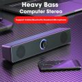 Wired USB Bluetooth Computer Speaker Stereo Subwoofer Soundbar 3D Home Surround Speakers for PC Music Player Wired Loudspeaker.