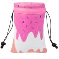 Crown Golf Valuable Item Bag, Funny Golf Valuables Pouch Golf Tee Pattern, PU Leather Golf Tee Pouch with Drawstring Closure. 
