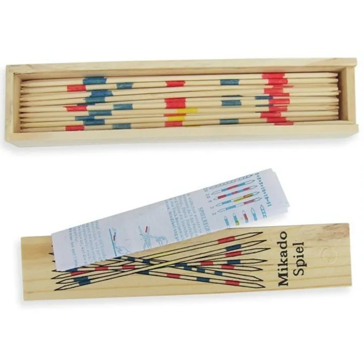 1 Set Traditional Mikado Spiel Pick Up Sticks With Box Multiplayer Game ...