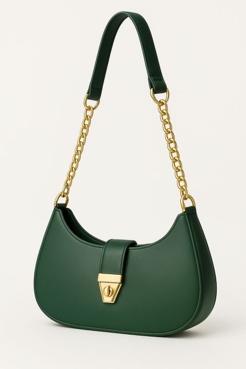 Trendy%20Faux%20Leather%20Crescent%20Bag%20%E2%80%93%20Gold%20Chain%20&%20Turn-Lock%20-%20Image%202