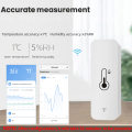 Tuya Zigbee/WiFi Temperature And Humidity Sensor Indoor Smart Home Smart Life Work With Alexa  Assistant voice control. 