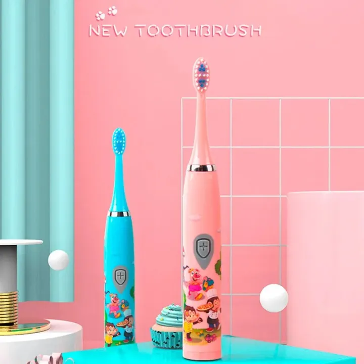 Children%20Sonic%20Electric%20Toothbrush%20Colorful%20Cartoon%20For%20Kids%20USB%20Rechargeable%20Soft%20Automatic%20Waterproof%20With%20Replacement%20Head%20-%20Image%202