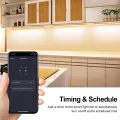 Tuya Zigbee LED Cabinet Light Bar Kit WiFi Aluminium Tube Strip Dimmable Kitchen Shelf Closet Decor  Alexa Voice Control. 