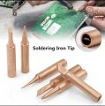 Soldering Iron Pure Copper Bits 900M Soldering Iron Tips Set 5pcs Soldering Iron Tips Kit Replacement Soldering Iron Tips High-Quality Soldering Iron Bits Copper Soldering Iron Tips Set. 