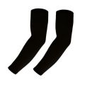 WITHOUT HOLE Wrist to Arm Sleeves - Black Pack of 2pcs For Both Hand (1Pair) | UV Protection Arm Sleeve. 