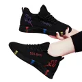 Tenis Feminino 2024 Women Vulcanized Shoes Air Mesh Light Soft Sneakers Female Flats Platform Lace Up Casual Shoes Basket Femme. 