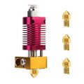 3sets 3D Printer Extruder Hotend +3 PCS 0.4MM MK8 Nozzles Suitable for CR-10, CR10, CR10S, Ender 3, Ender 3 Pro, Ender 5. 